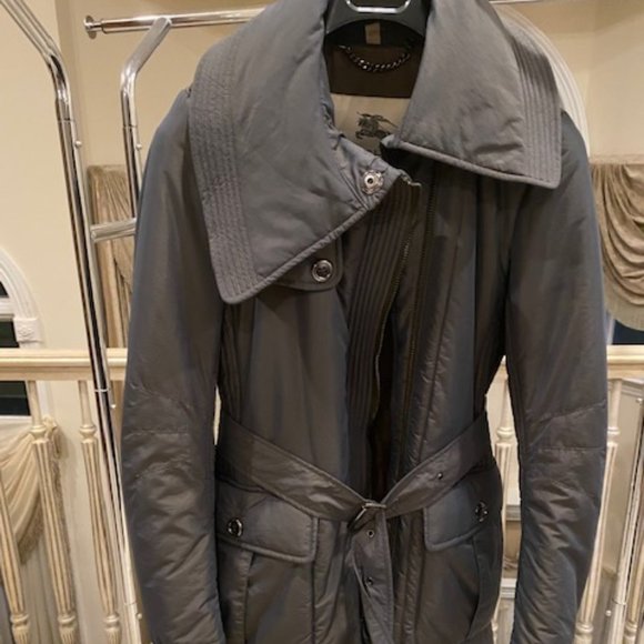 Burberry Belted Jacket with Pockets New Zipper!💜🪡☕️🧵☕️ - Picture 1 of 9